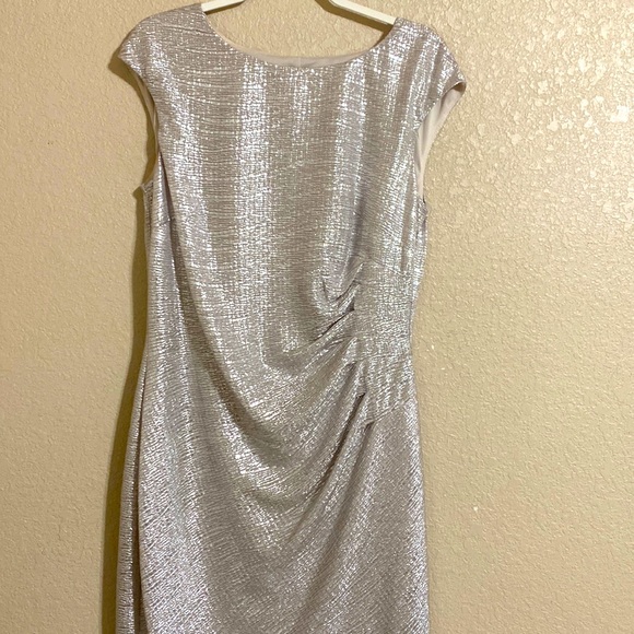 Anne Klein Dresses & Skirts - Anne Klein silver mid dress size 12 excellent